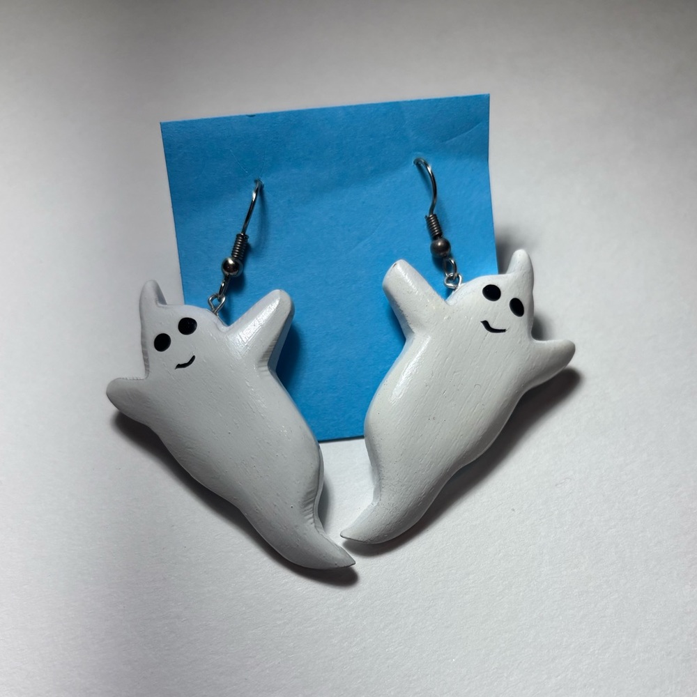 Festive Ghost Dangle Earrings